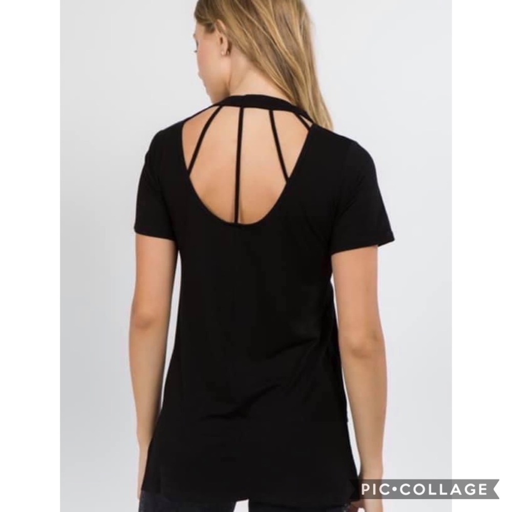 OUT OF STOCK C̺͆L̺͆E̺͆A̺͆R̺͆A̺͆N̺͆C̺͆E̺͆  Strappy Cut Out Back Top